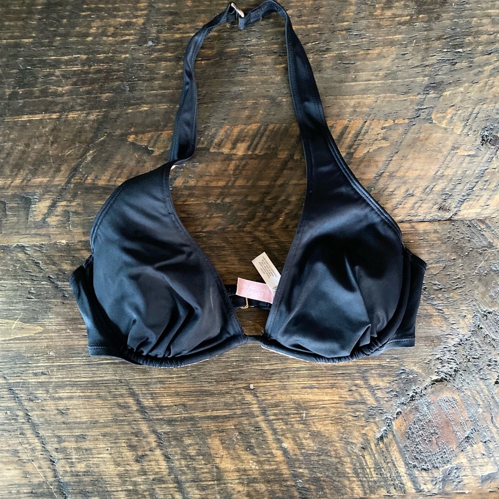 Victoria's Secret Underwire Black Bikini Top